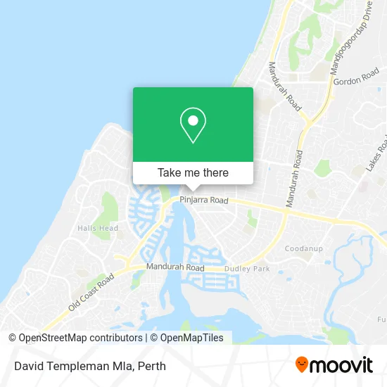 Mapa David Templeman Mla