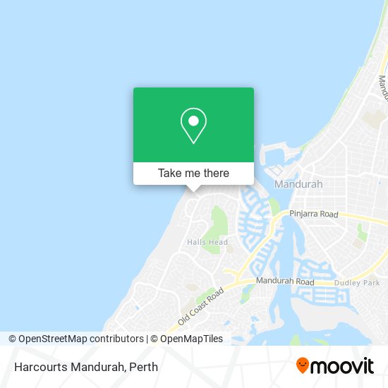 Harcourts Mandurah map