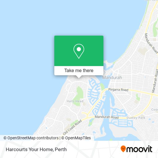 Harcourts Your Home map