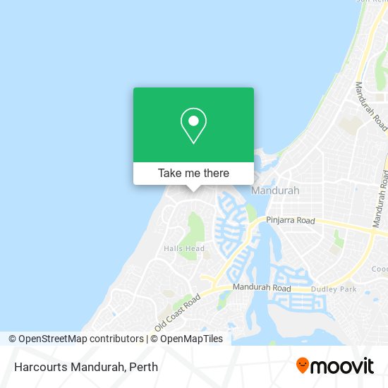 Harcourts Mandurah map