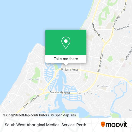 Mapa South West Aboriginal Medical Service