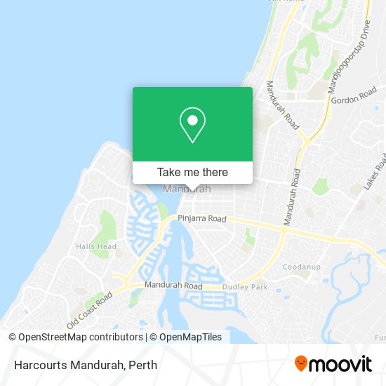 Harcourts Mandurah map