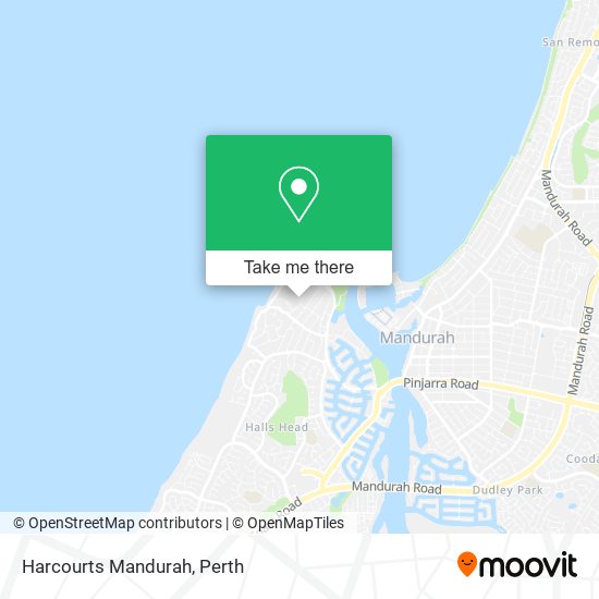 Harcourts Mandurah map