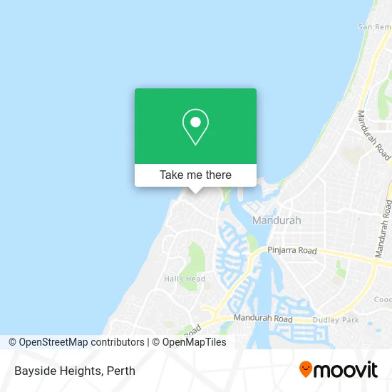 Mapa Bayside Heights