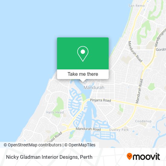 Nicky Gladman Interior Designs map