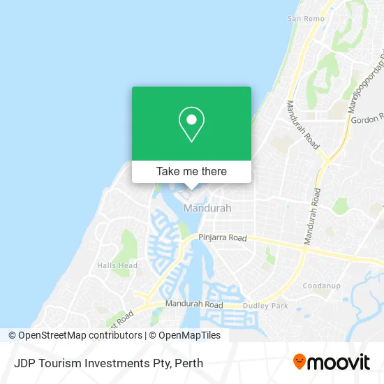 JDP Tourism Investments Pty map