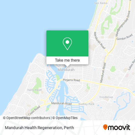 Mandurah Health Regeneration map