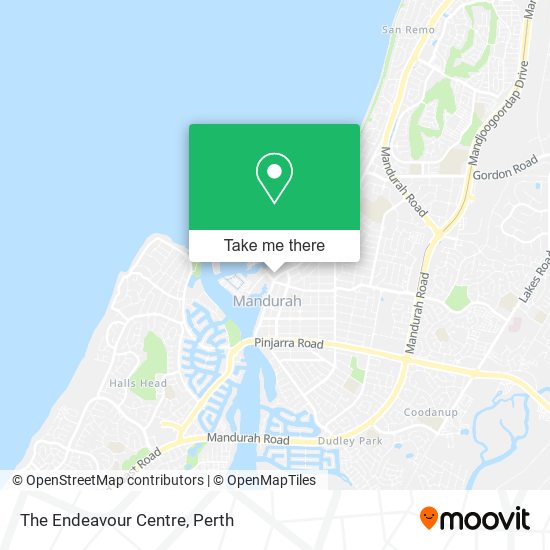 The Endeavour Centre map