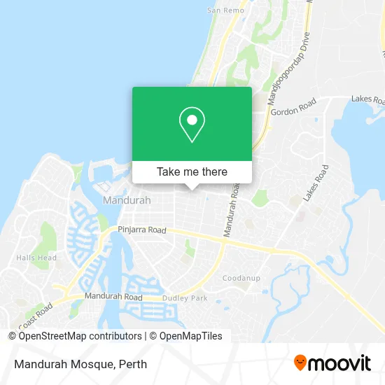 Mapa Mandurah Mosque