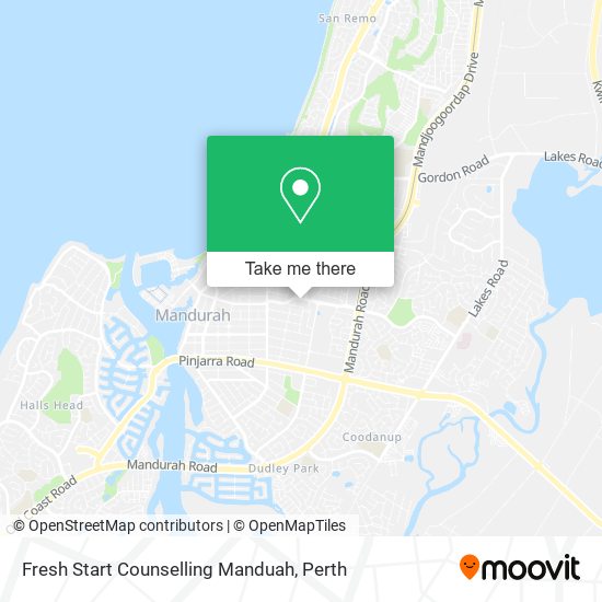 Mapa Fresh Start Counselling Manduah