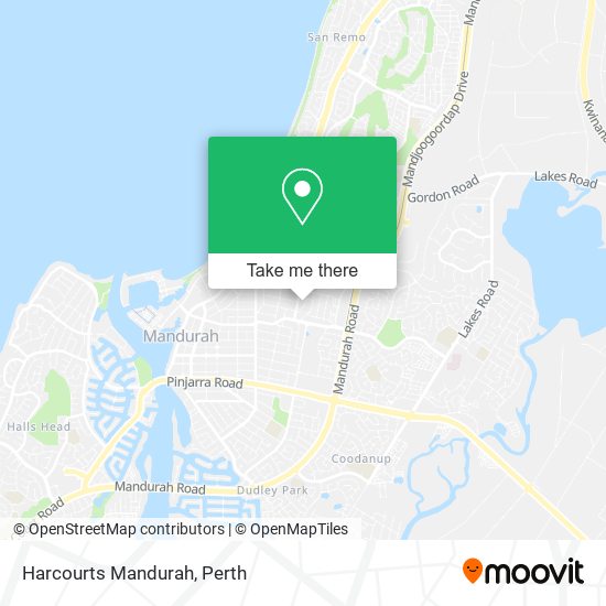Harcourts Mandurah map