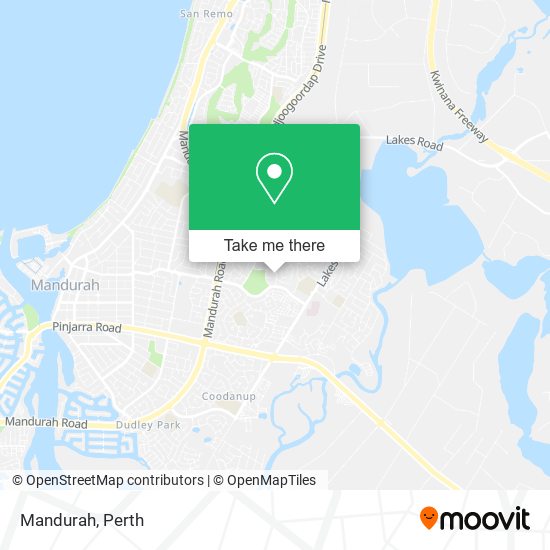 Mapa Mandurah