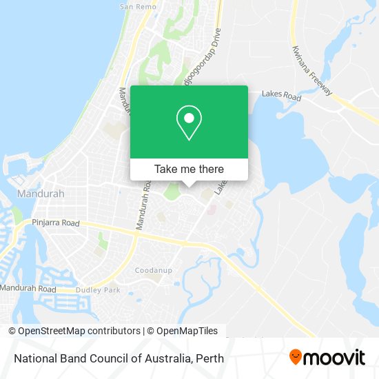 National Band Council of Australia map