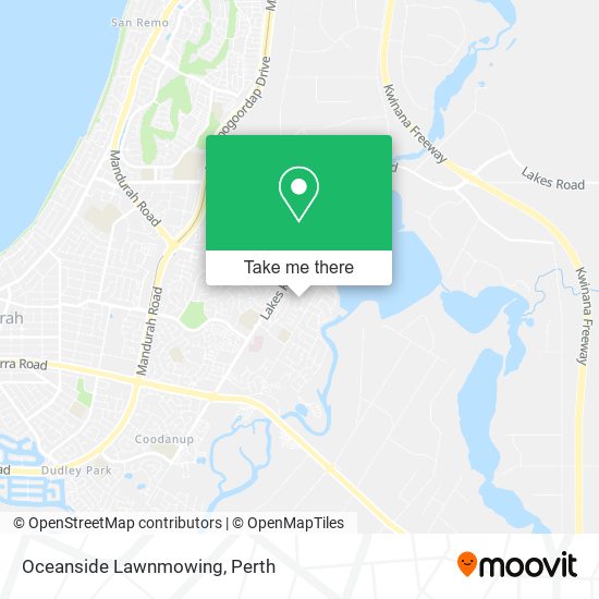 Oceanside Lawnmowing map