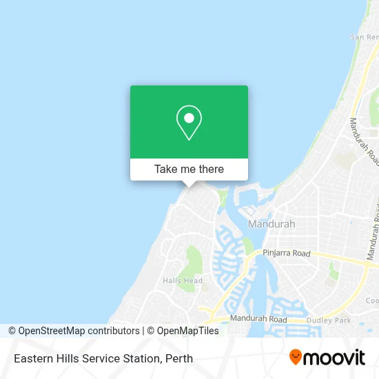 Mapa Eastern Hills Service Station