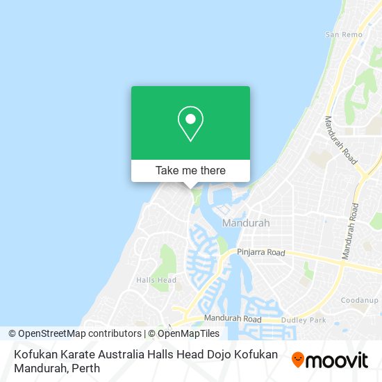 Kofukan Karate Australia Halls Head Dojo Kofukan Mandurah map