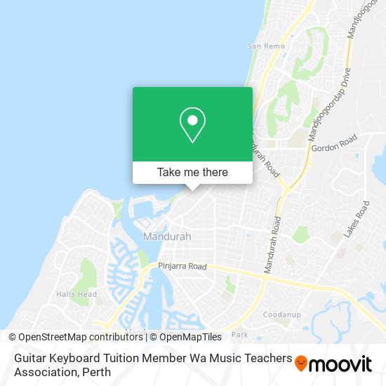 Guitar Keyboard Tuition Member Wa Music Teachers Association map