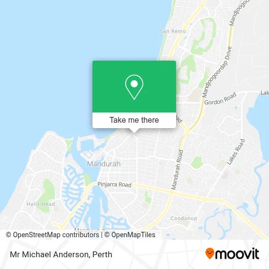 Mapa Mr Michael Anderson