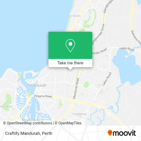 Mapa Craftify Mandurah