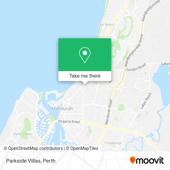 Mapa Parkside Villas