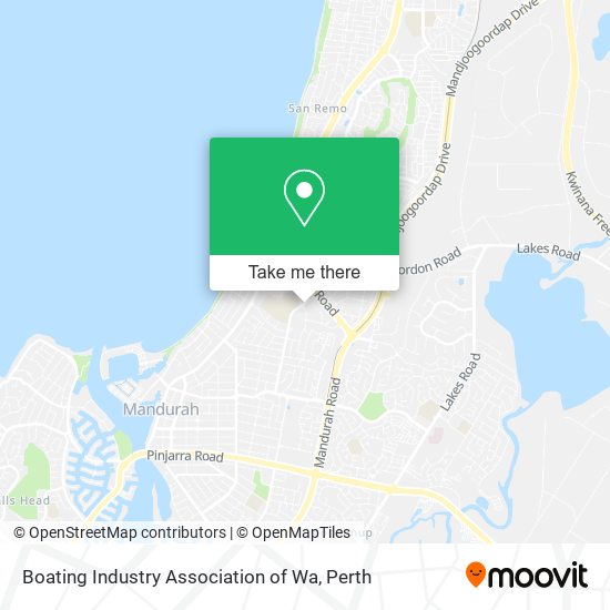 Mapa Boating Industry Association of Wa