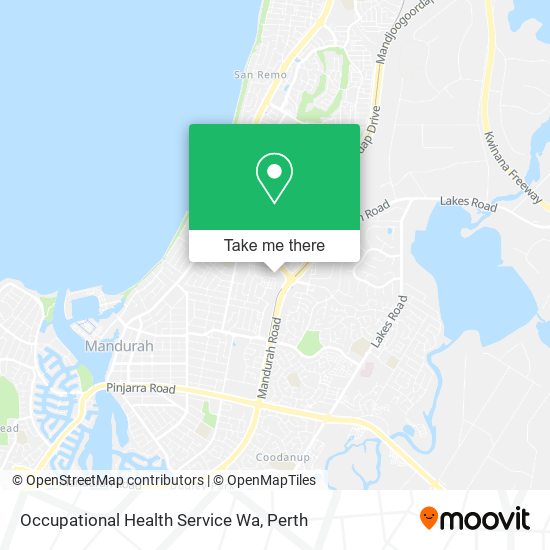 Occupational Health Service Wa map