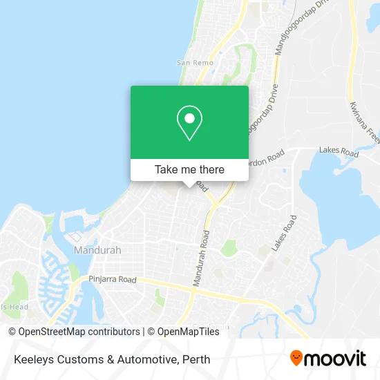 Mapa Keeleys Customs & Automotive