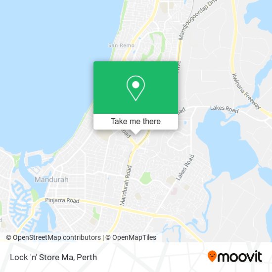 Lock 'n' Store Ma map