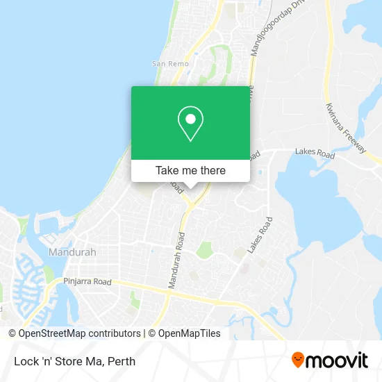 Mapa Lock 'n' Store Ma