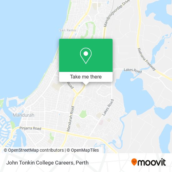 John Tonkin College Careers map