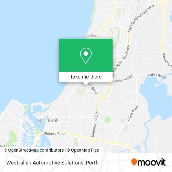 Mapa Westralian Automotive Solutions