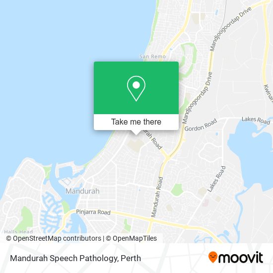 Mapa Mandurah Speech Pathology
