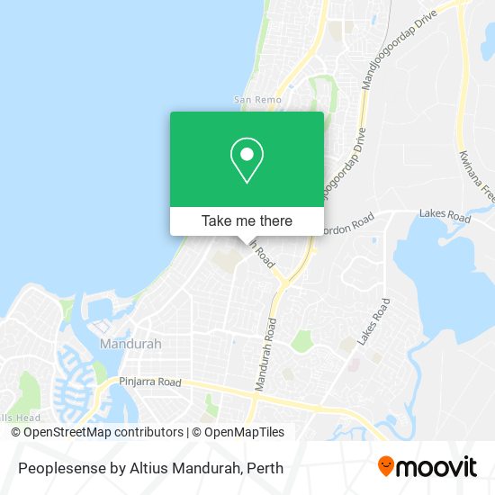 Mapa Peoplesense by Altius Mandurah