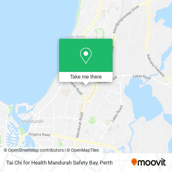 Mapa Tai Chi for Health Mandurah Safety Bay