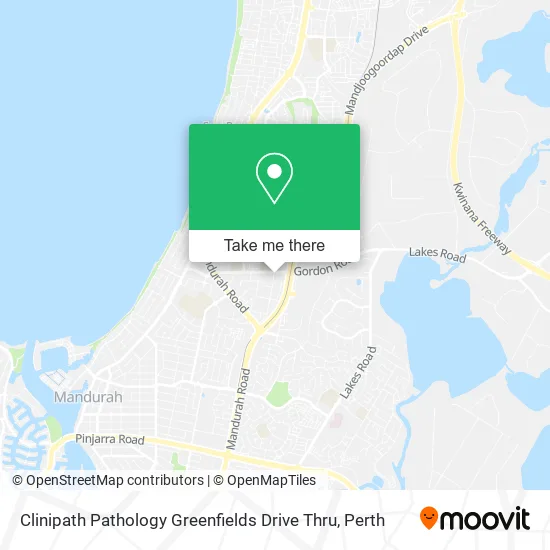 Clinipath Pathology Greenfields Drive Thru map