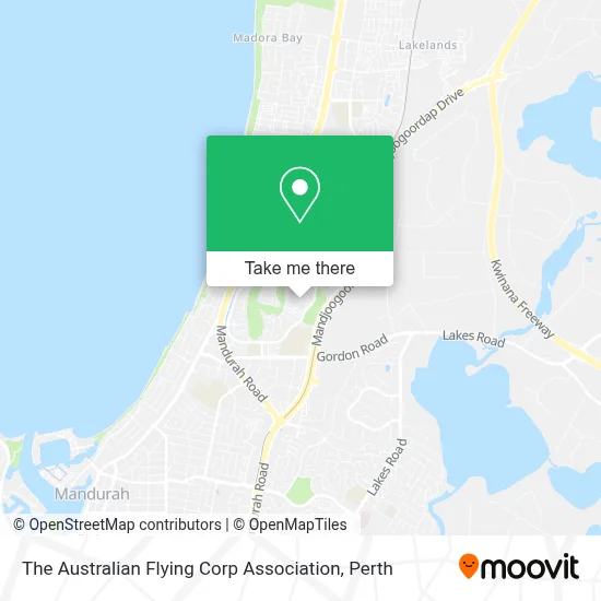 Mapa The Australian Flying Corp Association