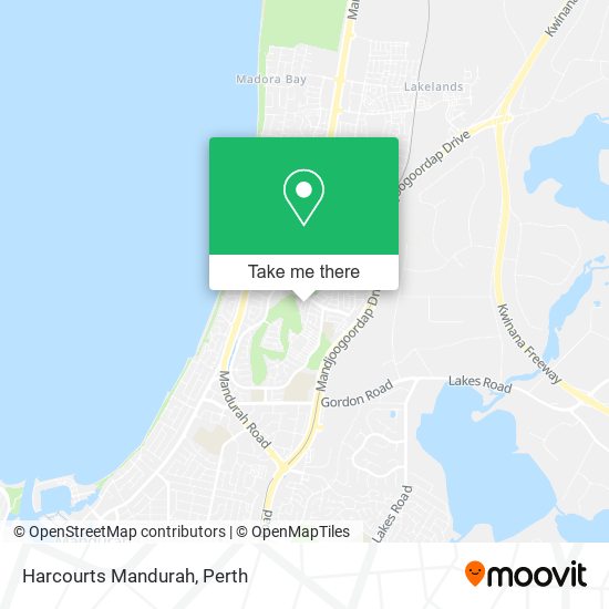 Harcourts Mandurah map