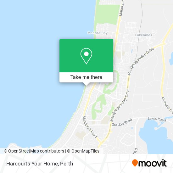 Harcourts Your Home map