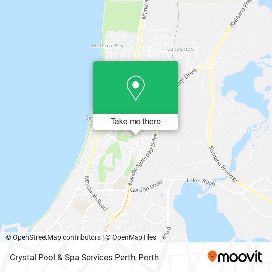 Crystal Pool & Spa Services Perth map