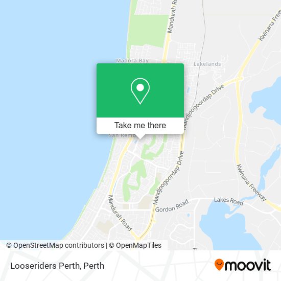 Looseriders Perth map