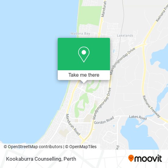 Kookaburra Counselling map