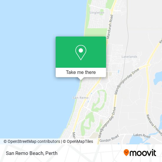 San Remo Beach map