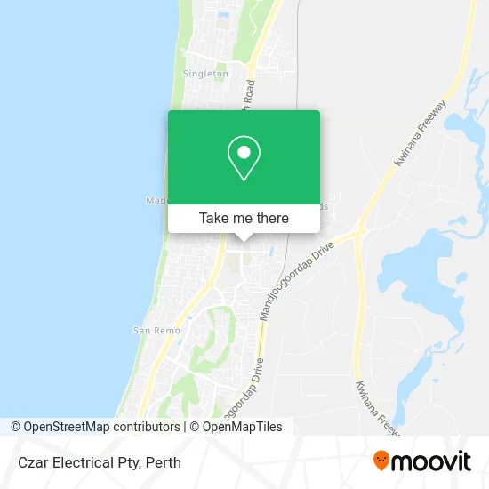 Mapa Czar Electrical Pty