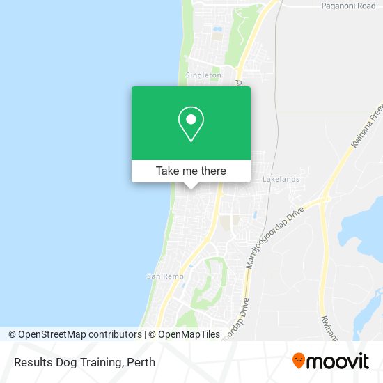 Results Dog Training map