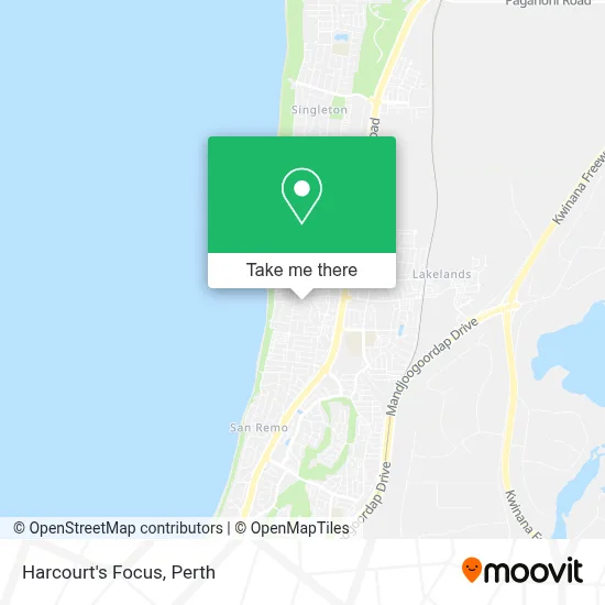 Mapa Harcourt's Focus