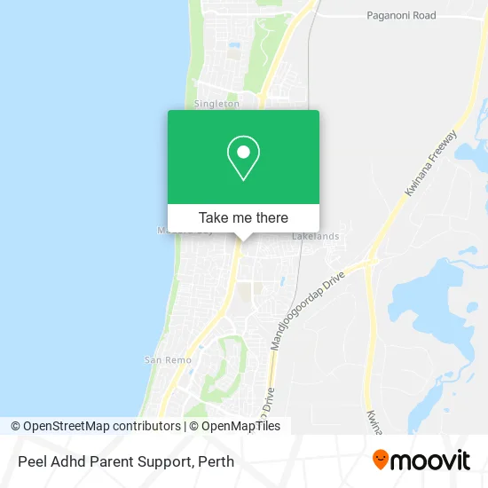Peel Adhd Parent Support map