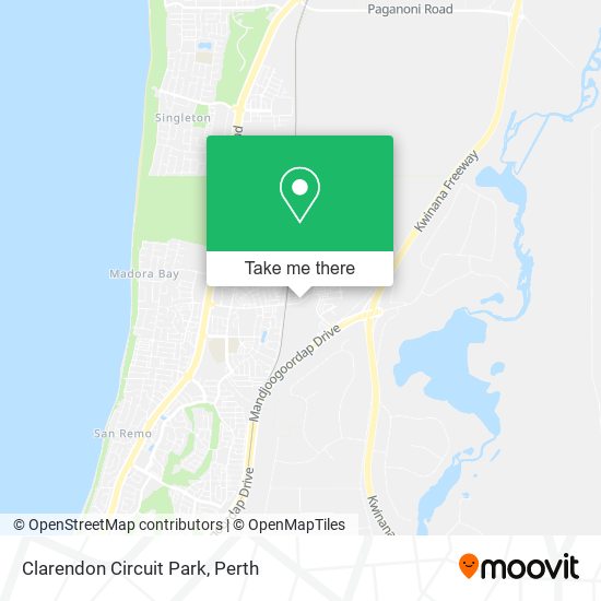 Clarendon Circuit Park map