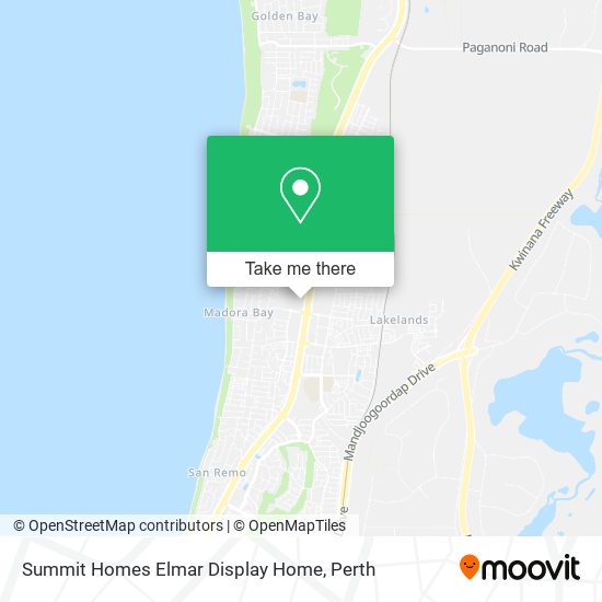 Summit Homes Elmar Display Home map