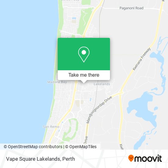 Vape Square Lakelands map