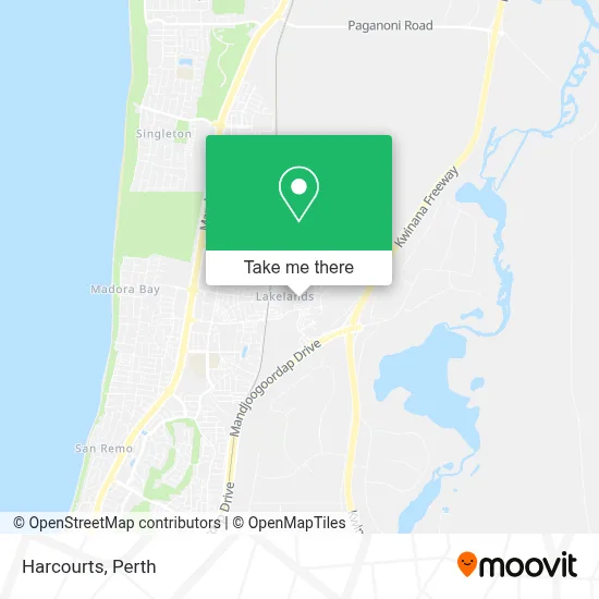 Mapa Harcourts